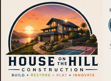 Illustrated House on the Hill Construction emblem