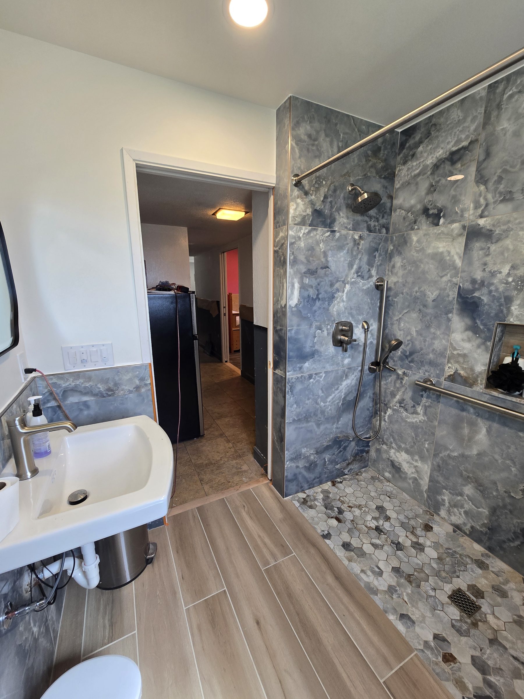 Bathroom hallway view