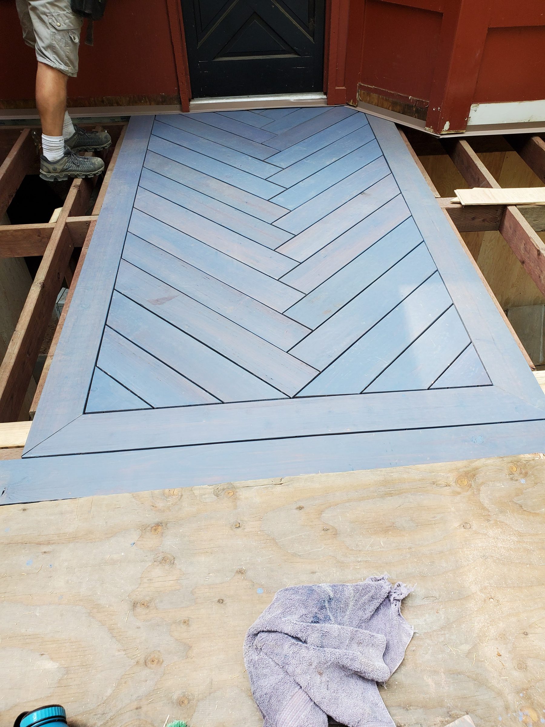 Deck and storage structure