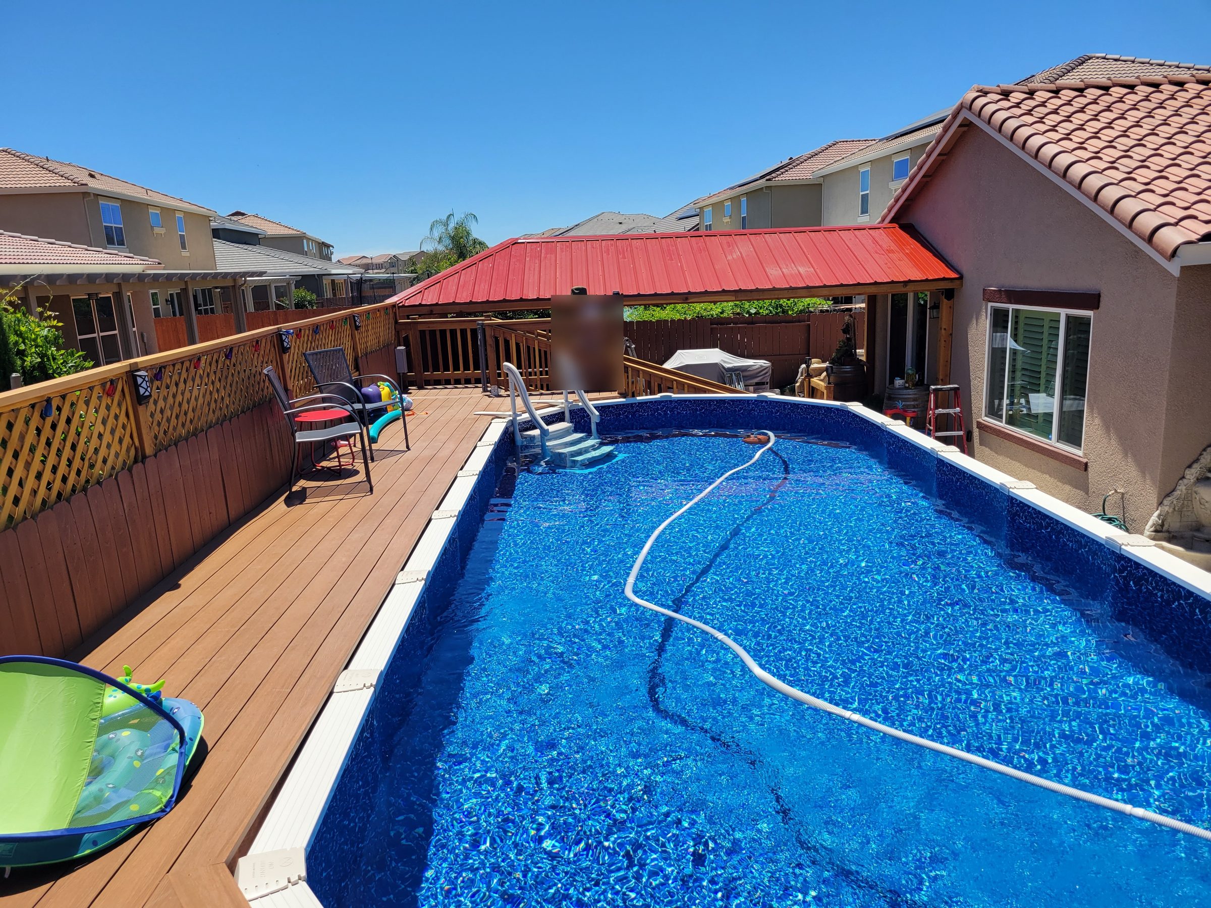 Pool and deck overview
