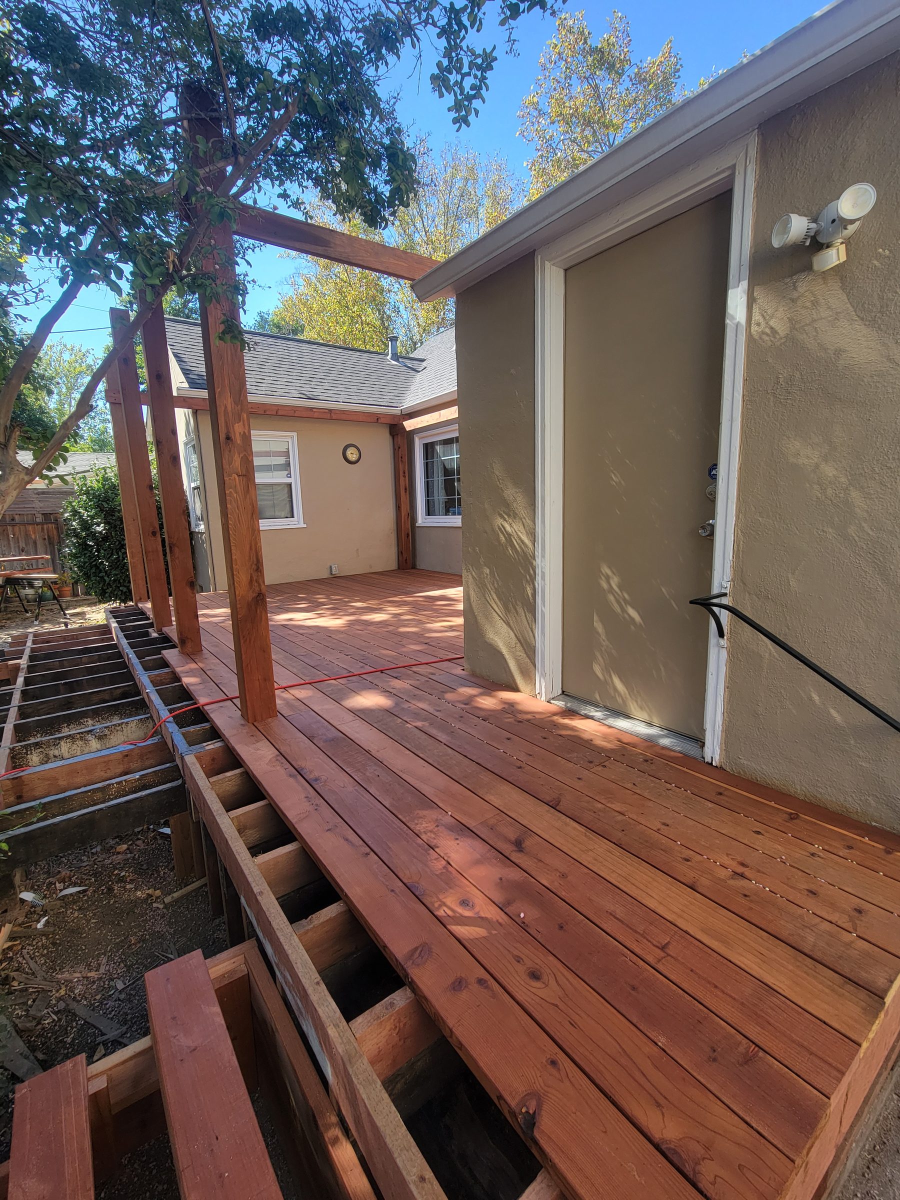 Deck with pergola