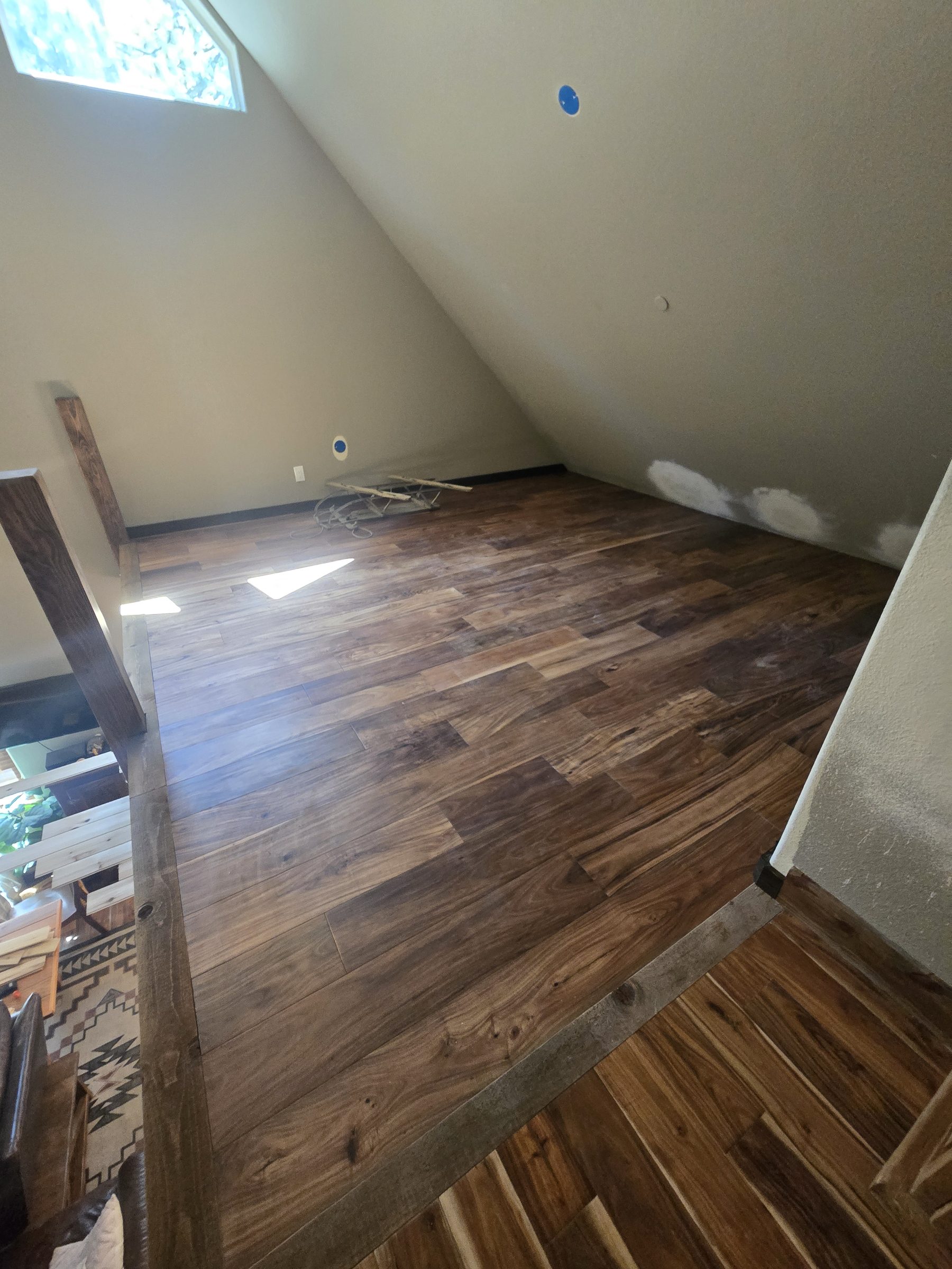 Loft hardwood flooring installation