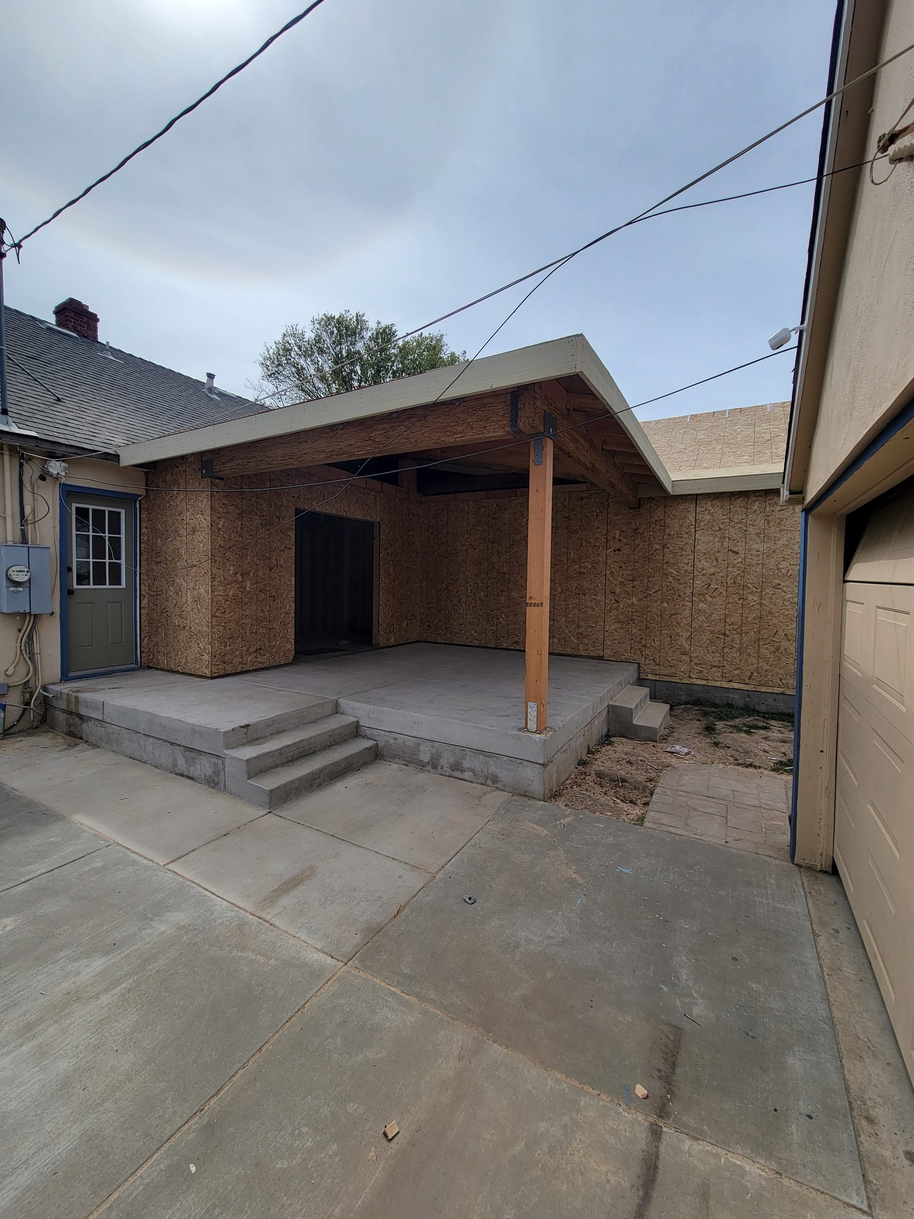 Addition exterior progress