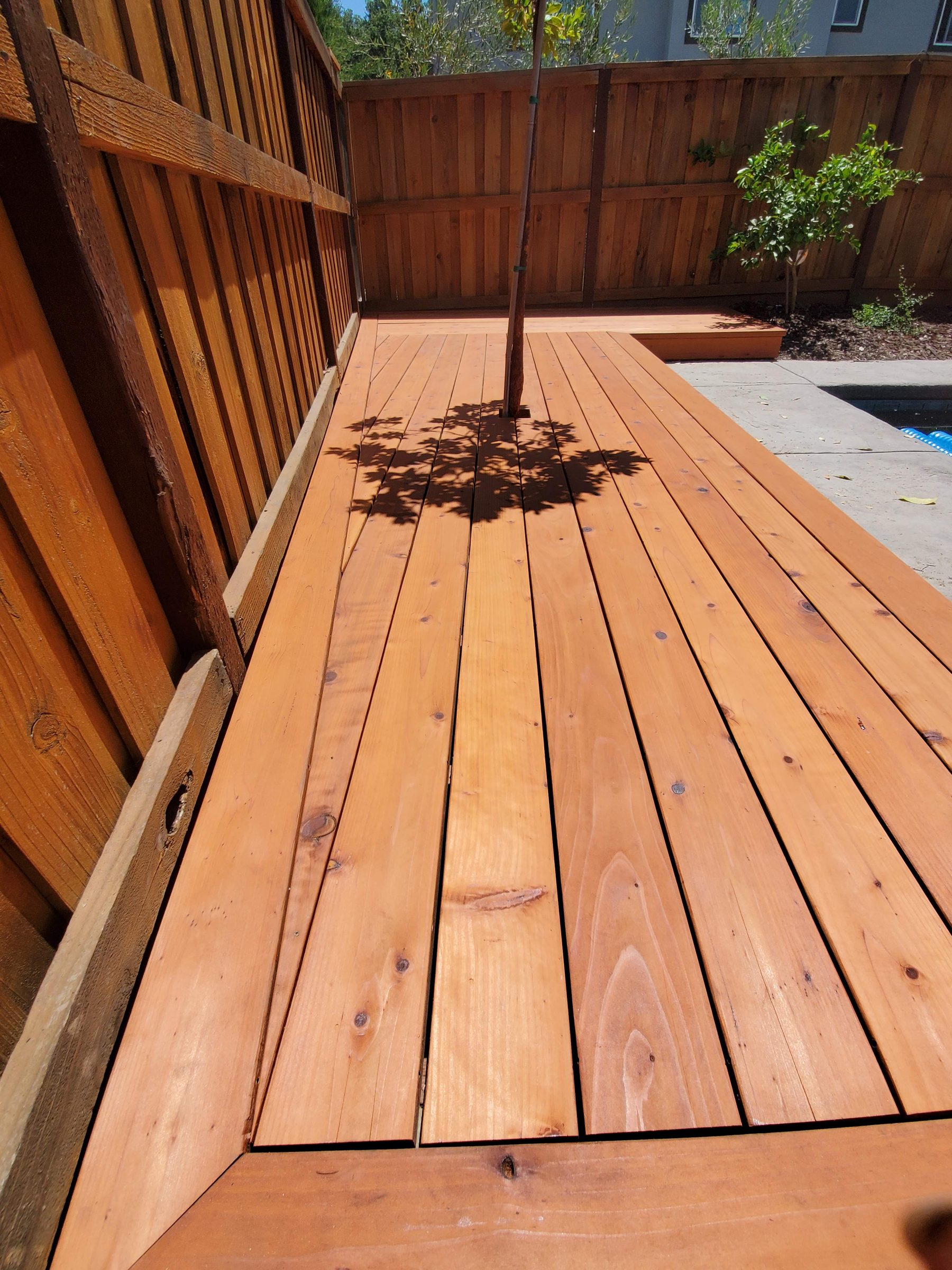 Pool deck construction